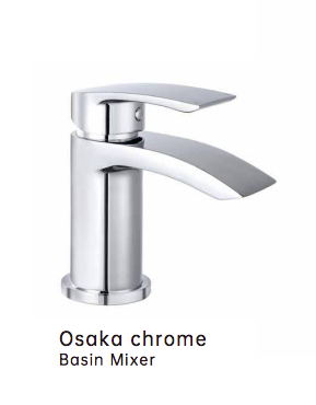 iCladd Osaka Chrome Basin Mixer & Waste